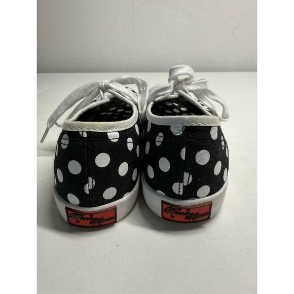 Disney Parks Minnie Mouse Polka Dot Canvas Sneakers Women’s Size 8 - Picture 5 of 14